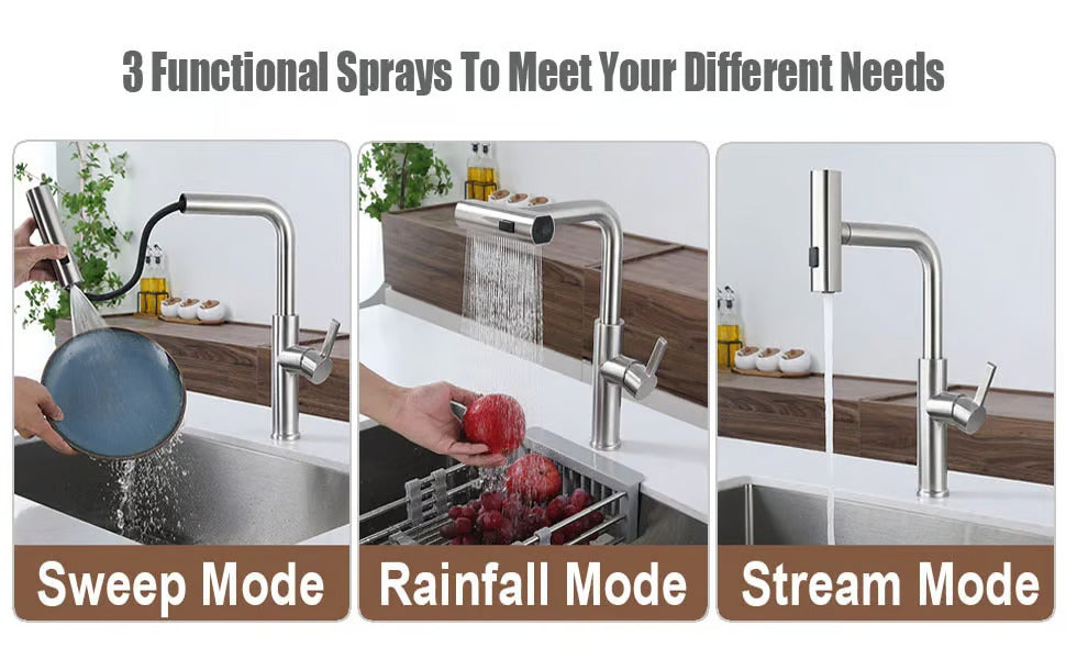 Universal Kitchen Waterfall Faucet