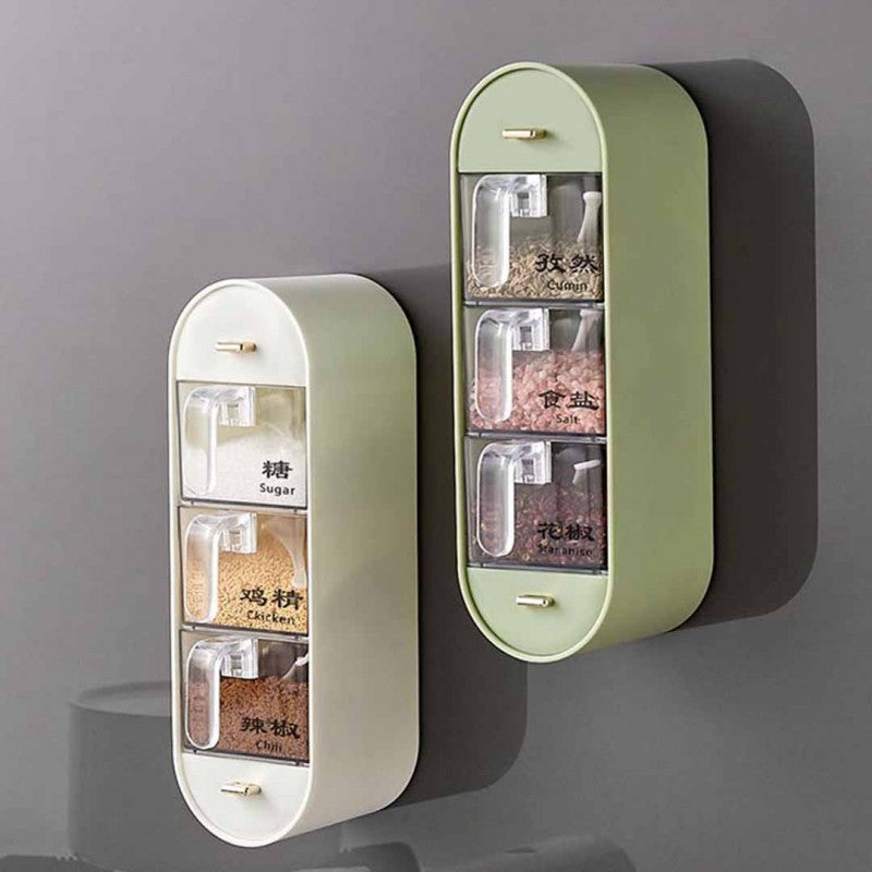 Wall-Mounted Spice Rack