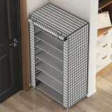 6-Layer Shoe Rack Cabinet: Waterproof, Dustproof & Lightweight