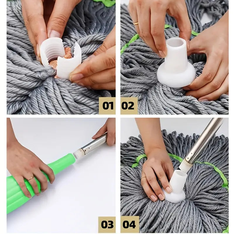 2-in-1 Self-Wringing Microfiber Mop