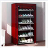 6-Layer Shoe Rack Cabinet: Waterproof, Dustproof & Lightweight