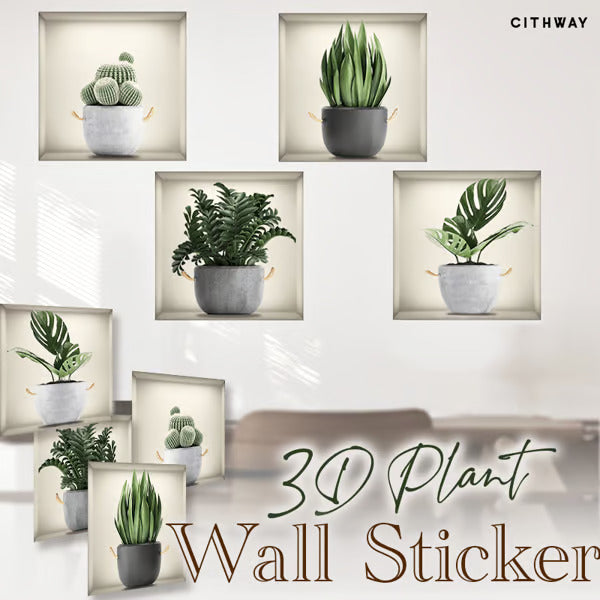 Self-Adhesive 3D Plant Wall Stickers