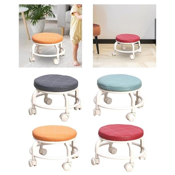 360° Swivel Rolling Stool