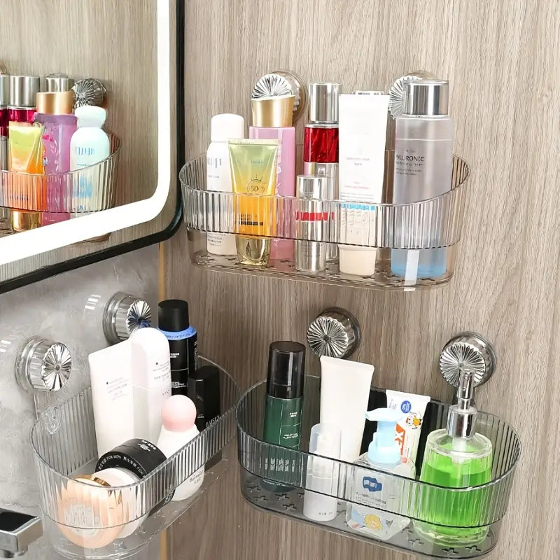 No-drill Suction Cup Storage Rack