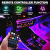 Multi-Color Car LED Interior Lights with Remote (4PCS)