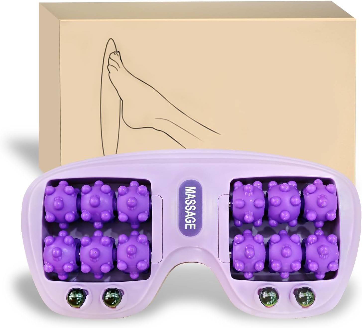 Foot Massager Roller - Purple Dual Foot Massage Roller