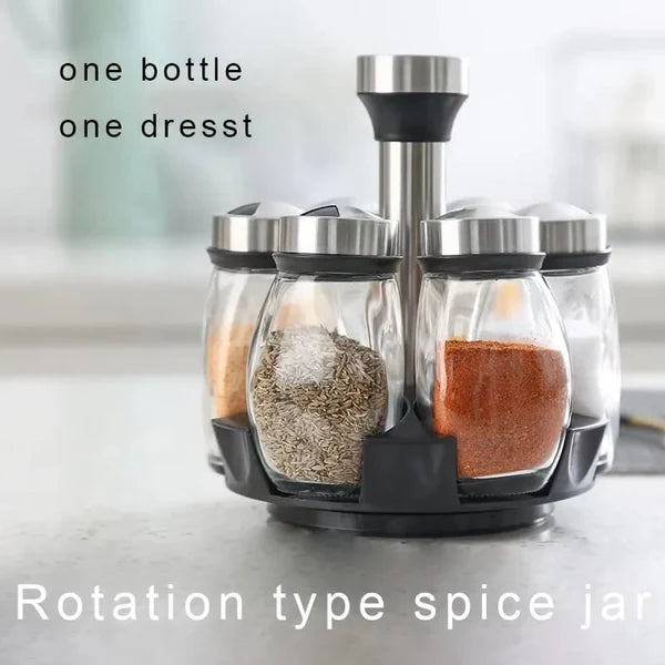 360° Rotating Spice Jar Set