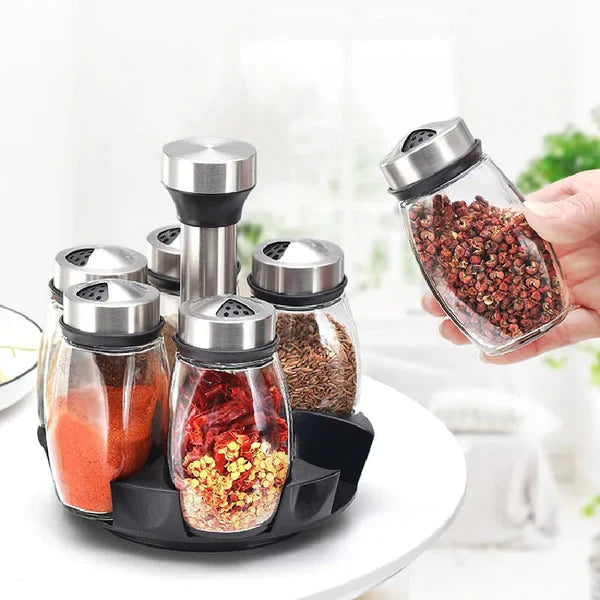 360° Rotating Spice Jar Set