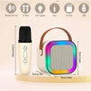 K12 Mini Bluetooth Karaoke Speaker with Wireless Microphone
