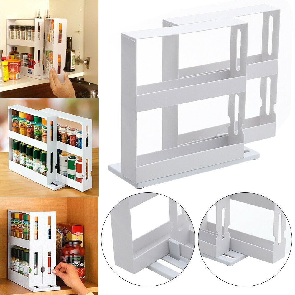 Swivel Swipe Cabinet Double Organizer