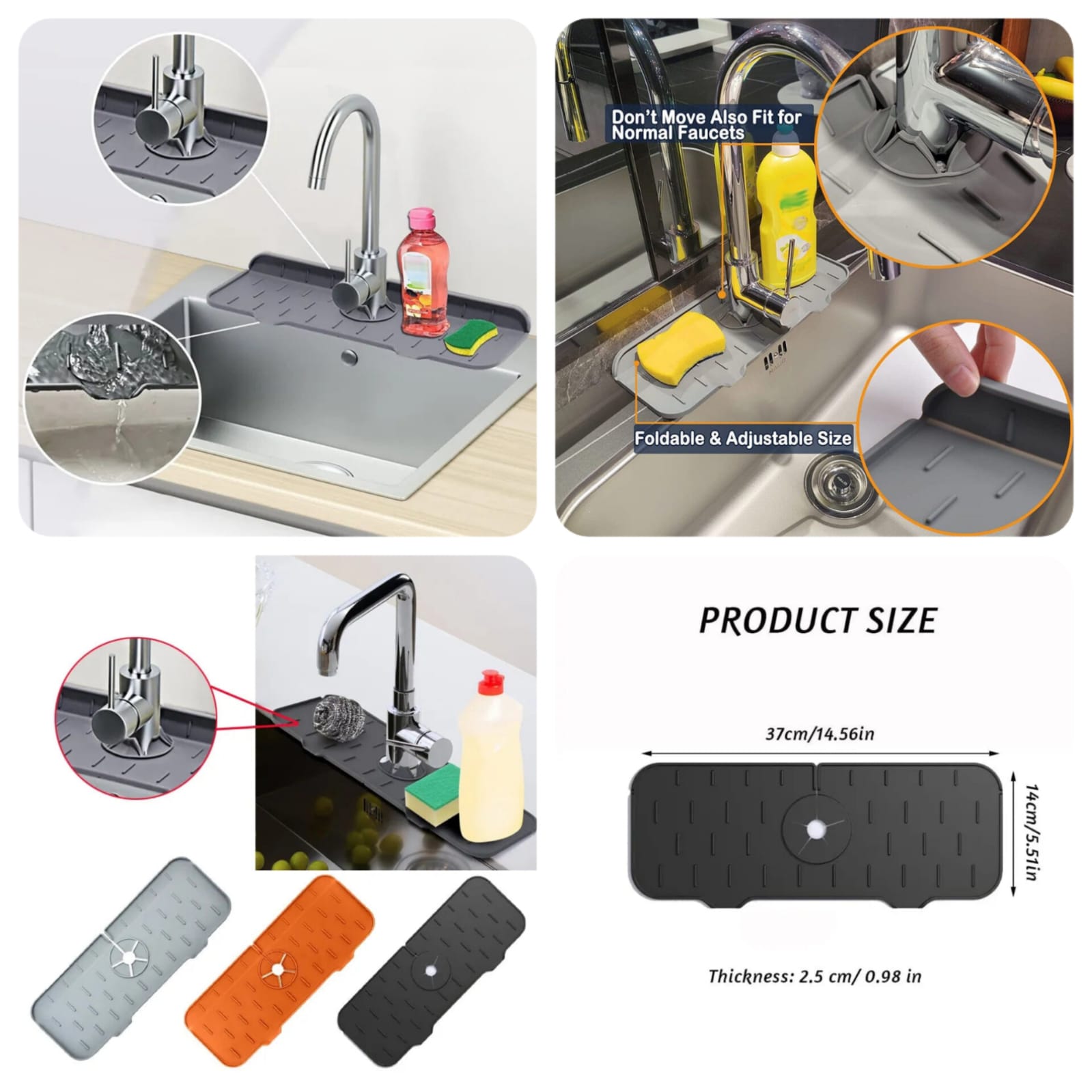 Kitchen Faucet Absorbent Mat