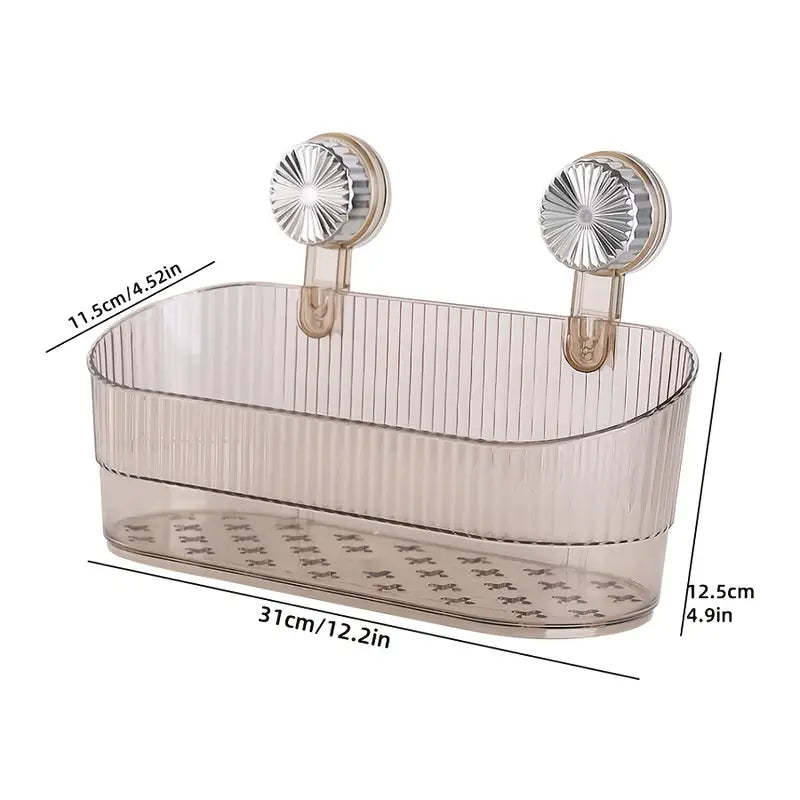 No-drill Suction Cup Storage Rack
