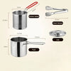 304 Stainless Steel Multifunctional Fryer (1200ml)