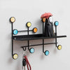 Nordic Style Wall Shelf With Hooks (Premium Quality)
