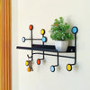 Nordic Style Wall Shelf With Hooks (Premium Quality)