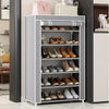 6-Layer Shoe Rack Cabinet: Waterproof, Dustproof & Lightweight