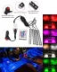 Multi-Color Car LED Interior Lights with Remote (4PCS)