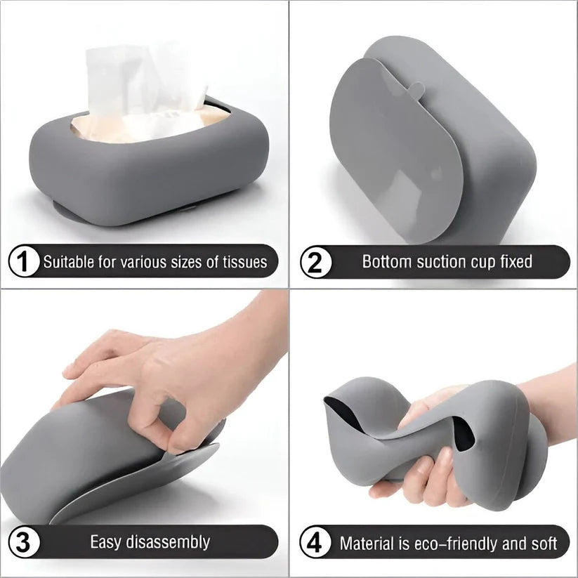 Silicone Suction Cup Tissue Box