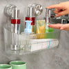 No-drill Suction Cup Storage Rack